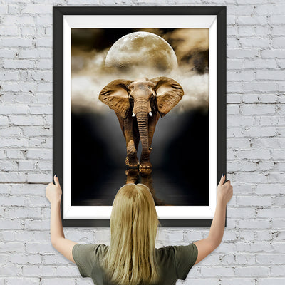 Alleiner Elefant Diamond Painting