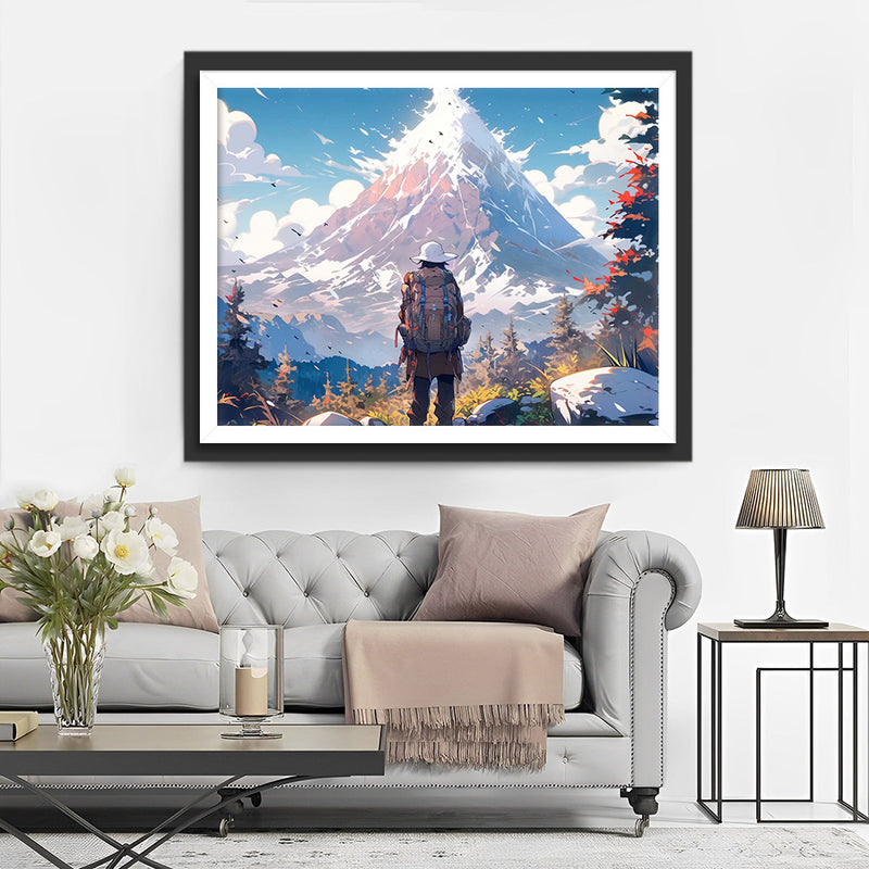 Alpen Bergsteiger Diamond Painting