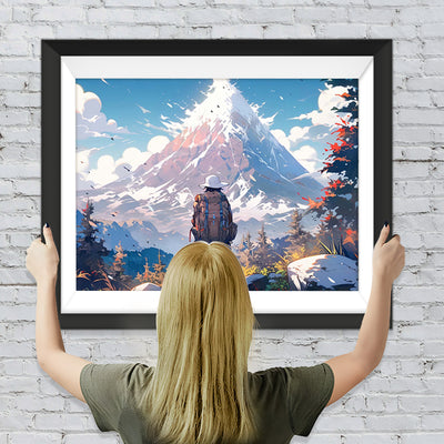 Alpen Bergsteiger Diamond Painting
