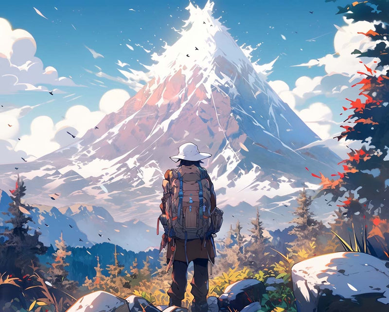 Alpen Bergsteiger Diamond Painting