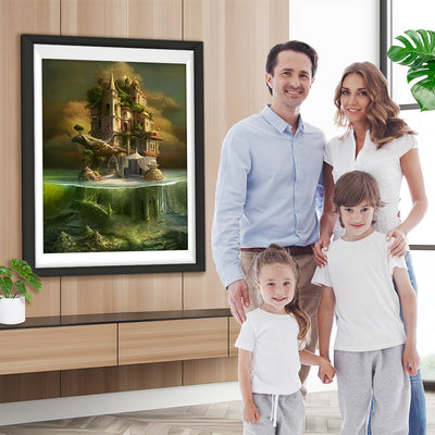 Alter Schloss auf dem Meer Diamond Painting