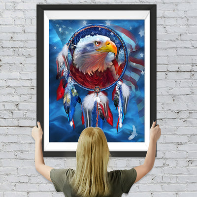 Amerikanischer Traumfänger mit Adler Diamond Painting