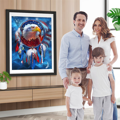 Amerikanischer Traumfänger mit Adler Diamond Painting