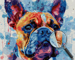Aquarell Bulldogge Diamond Painting
