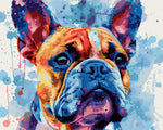 Aquarell Bulldogge Diamond Painting