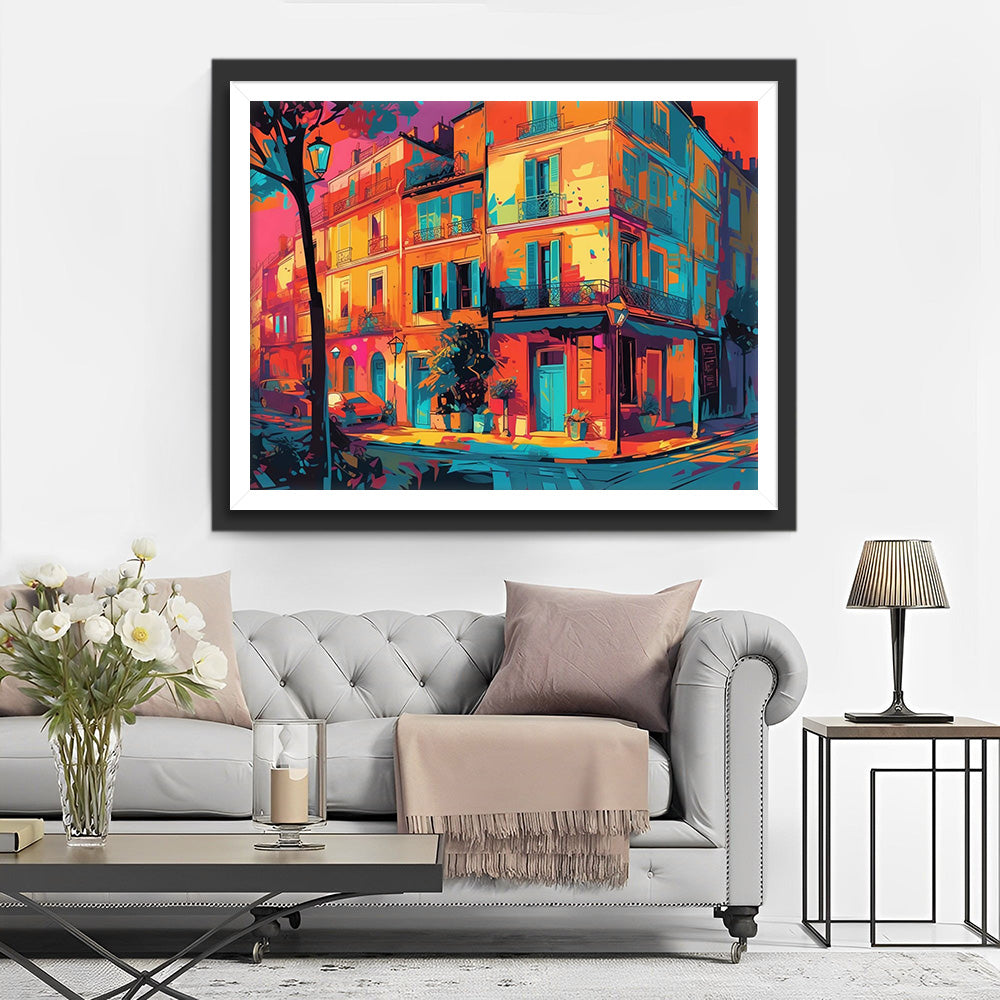 Aquarell Gebäude Diamond Painting