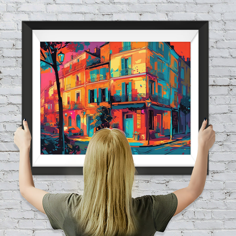 Aquarell Gebäude Diamond Painting