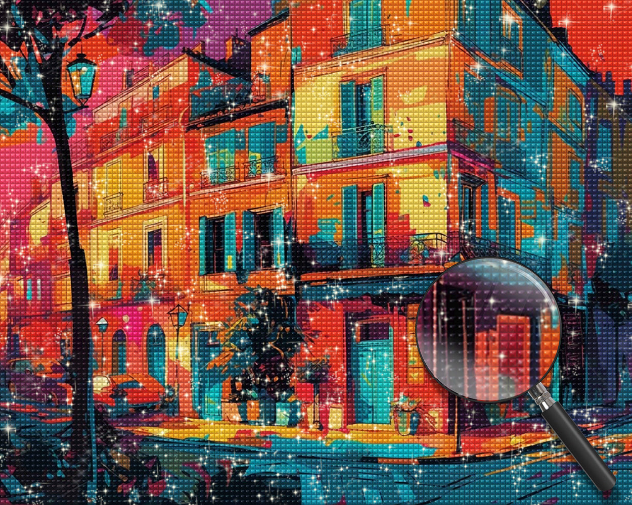 Aquarell Gebäude Diamond Painting