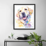 Aquarell Glücklicher Hund Diamond Painting