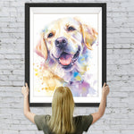 Aquarell Glücklicher Hund Diamond Painting