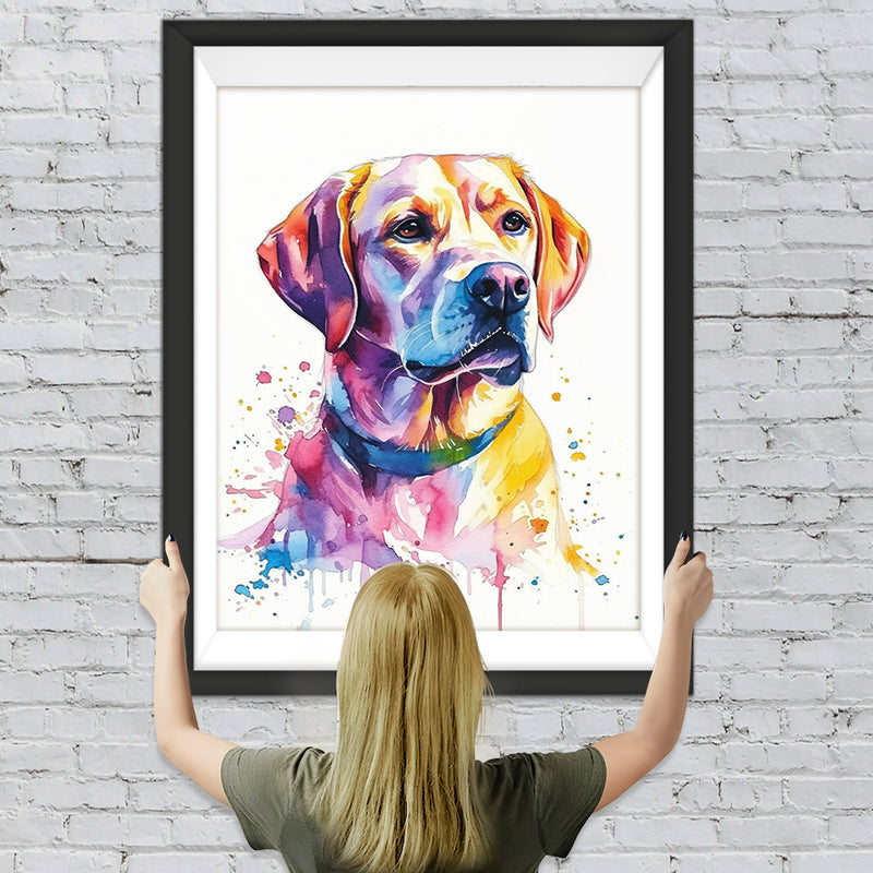 Aquarell Malerei Stil Hund Diamond Painting