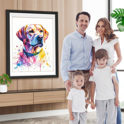Aquarell Malerei Stil Hund Diamond Painting
