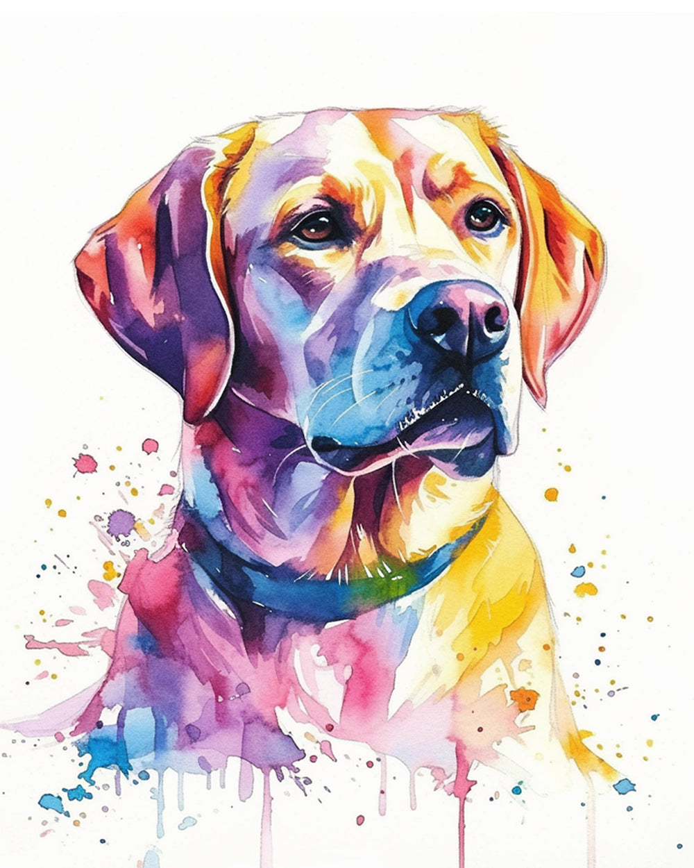 Aquarell Malerei Stil Hund Diamond Painting