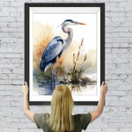 Aquarell Reiher Diamond Painting