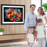 Aquarellierte Chrysantheme im Dunkeln Diamond Painting