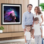 Arrogantes lila Einhorn Diamond Painting