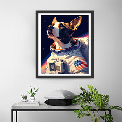 Astronaut Hund Diamond Painting