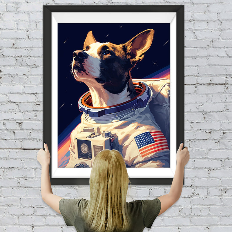 Astronaut Hund Diamond Painting