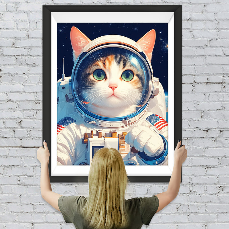 Astronautenkatze Diamond Painting