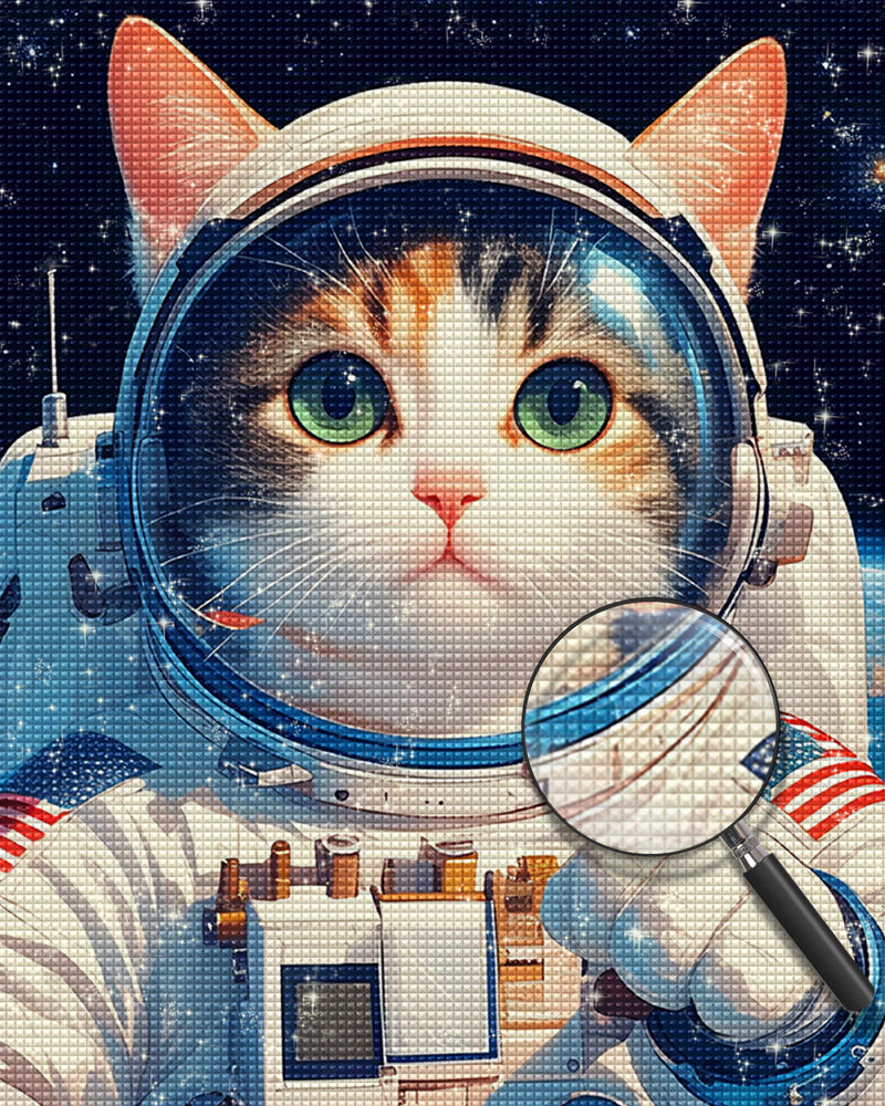 Astronautenkatze Diamond Painting