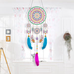 Atemberaubender Mandala-Traumfänger 2D flache Hängedekoration Diamond Painting Sets