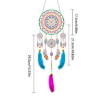Atemberaubender Mandala-Traumfänger 2D flache Hängedekoration Diamond Painting Sets