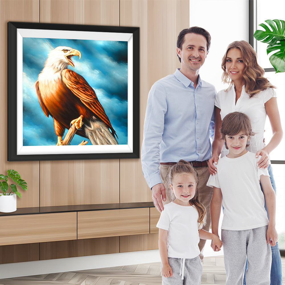 Auf einem Fuß stehender Adler Diamond Painting