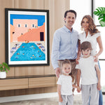 Außenschwimmbad Diamond Painting