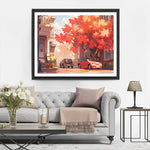 Auto unter einem Ahornbaum Diamond Painting