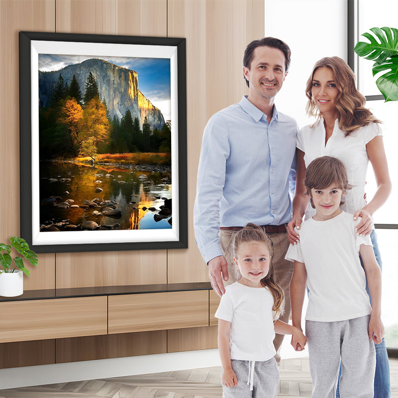 Bach Wald Berg Diamond Painting