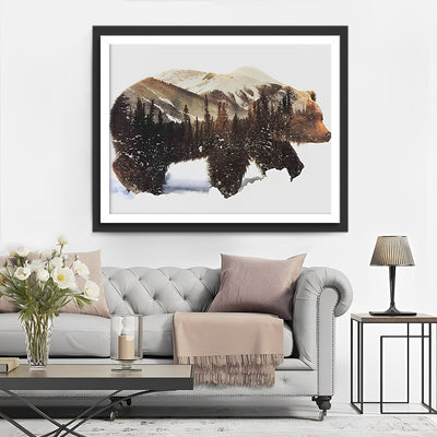 Bärenwald Berg Diamond Painting