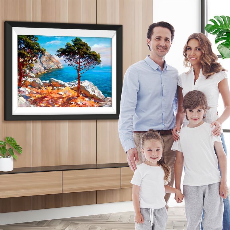 Bäume am See Diamond Painting