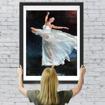 Balletttänzerin im langen Kleid Diamond Painting