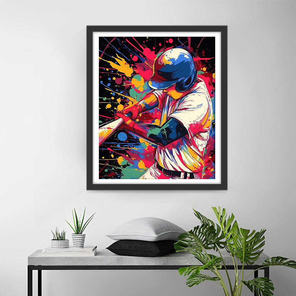 Baseballspieler Diamond Painting