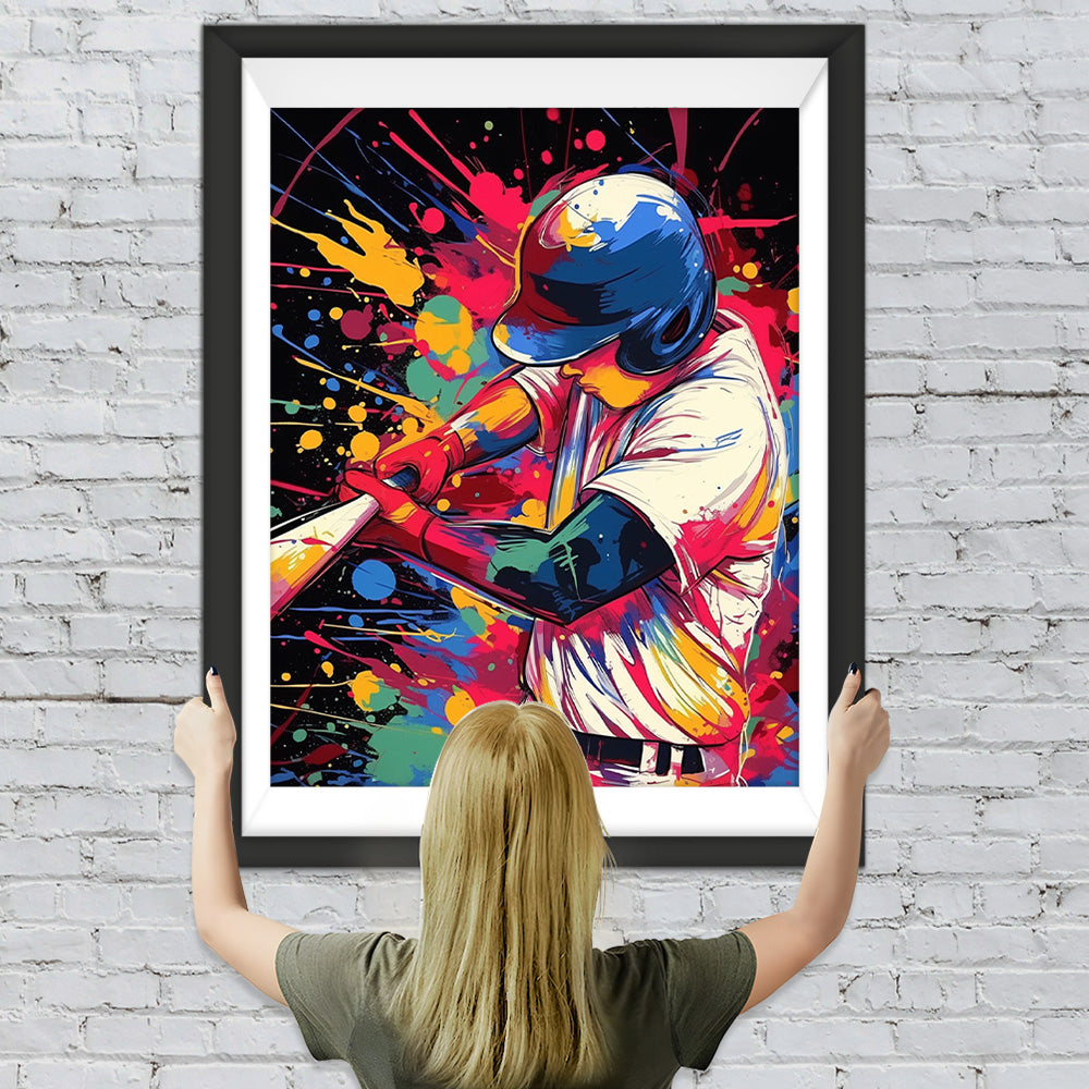 Baseballspieler Diamond Painting