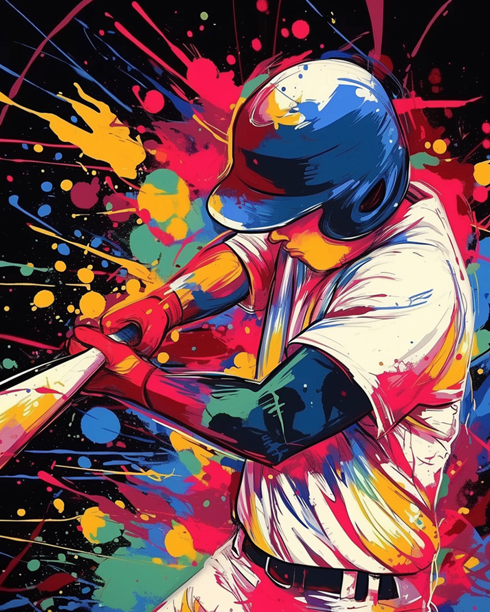Baseballspieler Diamond Painting