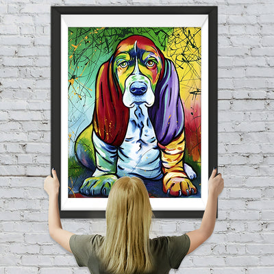 Basset Hound Diamond Painting