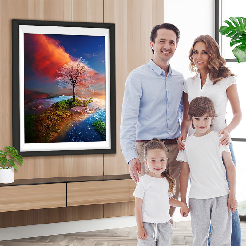 Baum Meer Diamond Painting