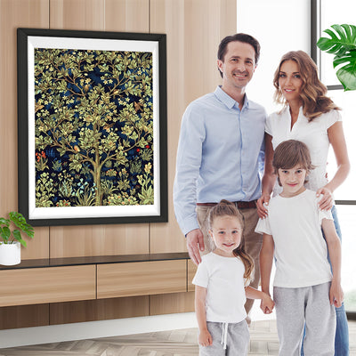Baum mit grünen Blättern Diamond Painting