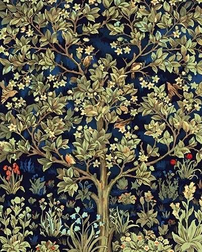 Baum mit grünen Blättern Diamond Painting