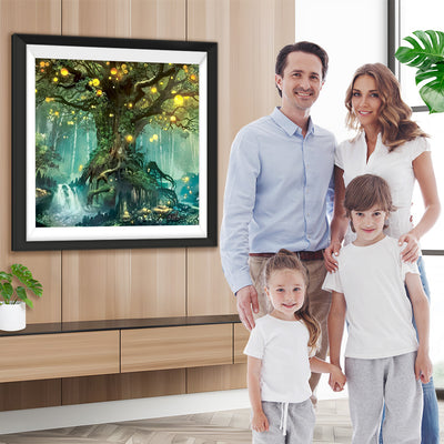 Baum mit Laternen Diamond Painting