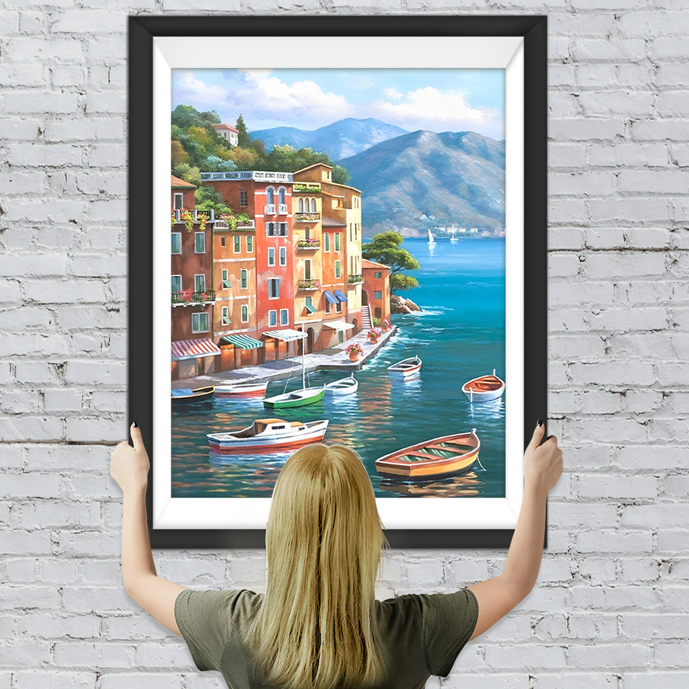 Bauwerke am Meer Diamond Painting