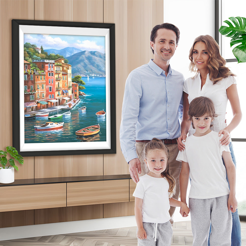 Bauwerke am Meer Diamond Painting