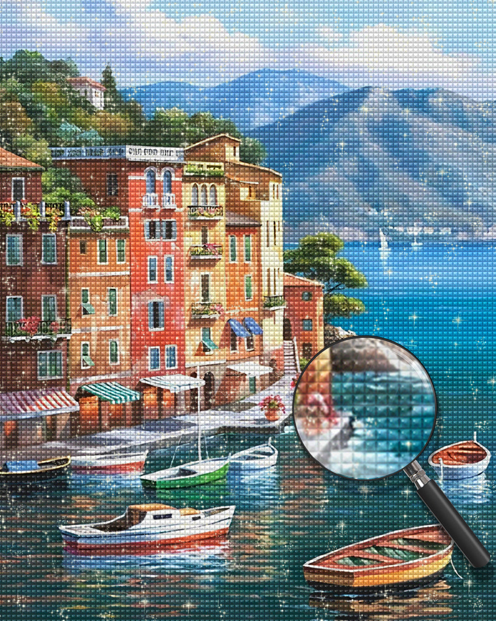 Bauwerke am Meer Diamond Painting