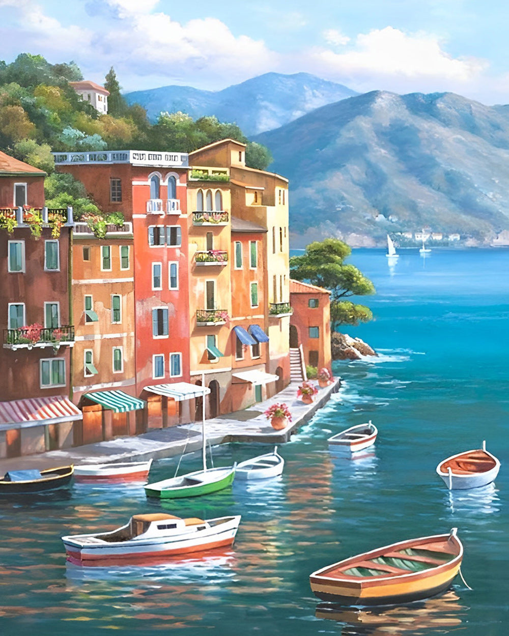 Bauwerke am Meer Diamond Painting