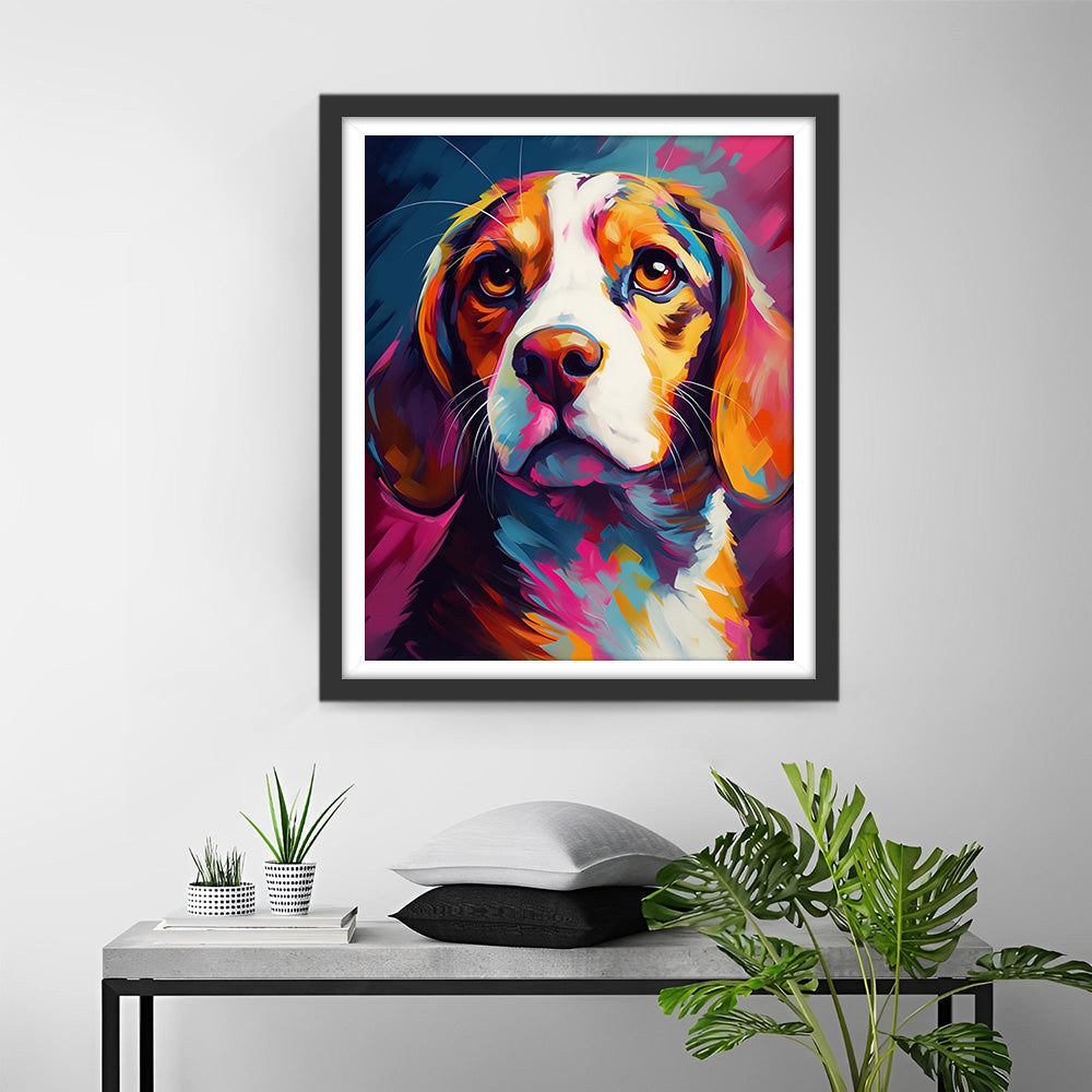 Beagle Hund Diamond Painting