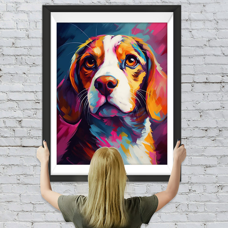 Beagle Hund Diamond Painting