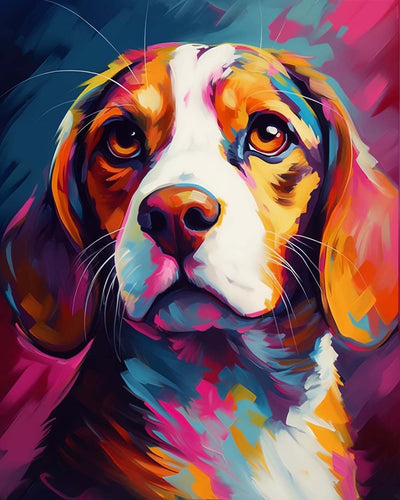 Beagle Hund Diamond Painting