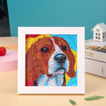 Beagle Mini-Kristallpünktchen Diamond Painting