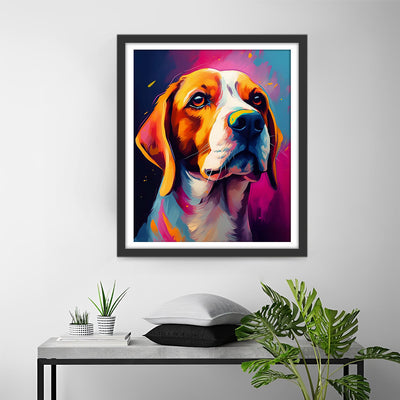 Beagle Porträt Diamond Painting